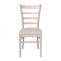 NATURALE ΚΑΡΕΚΛΑ WHITE WASH / PU ΕΚΡΟΥ 42x50x91cm