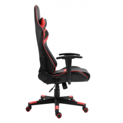 BF9050 Gaming Πολυθρόνα Γραφείου, Ανάκλιση Πλάτης έως 90°, Pu Μαύρο - Κόκκινο 67Χ69Χ134