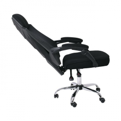 BF9450 Πολυθρόνα Relax Γραφείου Διευθυντή, Βάση Χρώμιο, PP Μαύρο, Mesh Μαύρο 65Χ64Χ126