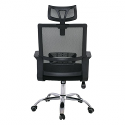 BF2030 ΠΟΛΥΘΡΟΝΑ ΔΙΕΥΘΥΝΤΗ MESH ΜΑΥΡΟ 59x59x110/119cm