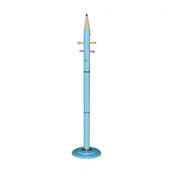PENCIL Καλόγερος Μέταλλο Βαφή Μπλέ Φ37x170cm