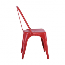 RELIX ΚΑΡΕΚΛΑ STEEL ΚΟΚΚΙΝΟ MATTE 44x49x84cm