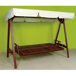 Ξύλινη Κούνια - Κρεβάτι ,Red Shorea ,251,5 x 128,5 x 194,5(h)cm ,Red Shorea