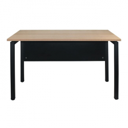 UNIT Γραφείο Μέταλλο Βαφή Μαύρο - Melamine Απόχρωση Sonoma 120x60x75cm