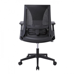 BF8760 Πολυθρόνα Γραφείου, Mesh Μαύρο, Ύφασμα Μαύρο 66Χ64Χ106