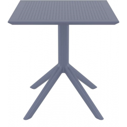 SKY DARK GREY 70X70X74εκ. ΤΡΑΠΕΖΙ ΠΟΛ/ΝΙΟΥ
