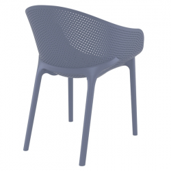 SKY PRO DARK GREY ΠΟΛΥΘΡΟΝΑ ΠΟΛ/ΝΙΟΥ 54Χ60Χ81εκ.