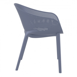 SKY PRO DARK GREY ΠΟΛΥΘΡΟΝΑ ΠΟΛ/ΝΙΟΥ 54Χ60Χ81εκ.