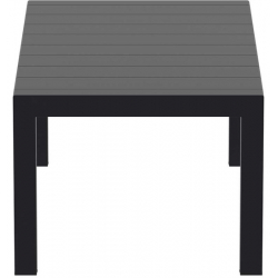 VEGAS BLACK 100X180/220Χ75εκ. ΕΠΕΚΤ.ΤΡΑΠΕΖΙ ΠΟΛ/ΝΙΟΥ