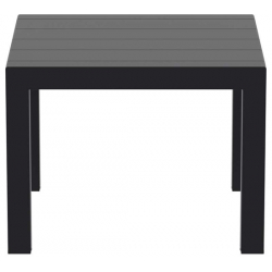 VEGAS BLACK 100X100/140Χ75εκ. ΕΠΕΚΤ.ΤΡΑΠΕΖΙ ΠΟΛ/ΝΙΟΥ