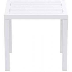 ARES ΤΡΑΠΕΖΙ 80Χ80Χ75εκ. WHITE ΠΟΛ/ΝΙΟΥ