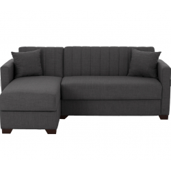 ΚΑΝΑΠΕΣ ΚΡΕΒΑΤΙ GHUFRAN ΓΩΝΙΑ ΑΝΑΣΤΡΕΨΙΜΗ ΓΚΡΙ HM3244.03 200x133x77Yεκ.