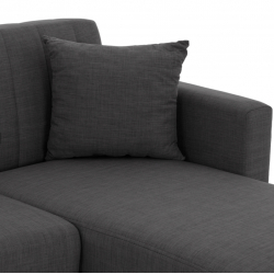 ΚΑΝΑΠΕΣ ΚΡΕΒΑΤΙ GHUFRAN ΓΩΝΙΑ ΑΝΑΣΤΡΕΨΙΜΗ ΓΚΡΙ HM3244.03 200x133x77Yεκ.