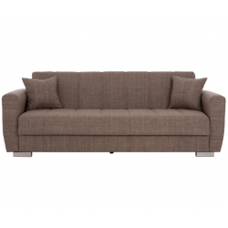 ΚΑΝΑΠΕΣ ΚΡΕΒΑΤΙ POLYA ΤΡΙΘΕΣΙΟΣ ΚΑΦΕ HM3240.02 215x80x77 εκ.