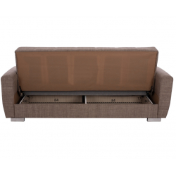 ΚΑΝΑΠΕΣ ΚΡΕΒΑΤΙ POLYA ΤΡΙΘΕΣΙΟΣ ΚΑΦΕ HM3240.02 215x80x77 εκ.