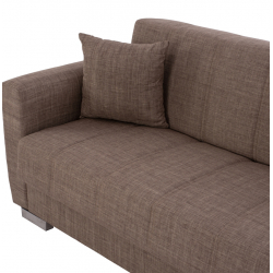 ΚΑΝΑΠΕΣ ΚΡΕΒΑΤΙ POLYA ΤΡΙΘΕΣΙΟΣ ΚΑΦΕ HM3240.02 215x80x77 εκ.