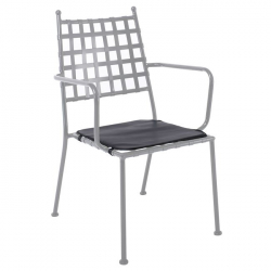 PATON Μαξιλάρι Πολυθρόνας Pu Μαύρο 42x45x1cm