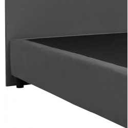 ΚΡΕΒΑΤΙ MALENA ΑΠΟ ΓΚΡΙ ΒΕΛΟΥΔΟ HM651.10 ΓΙΑ ΣΤΡΩΜΑ 90x200 εκ.