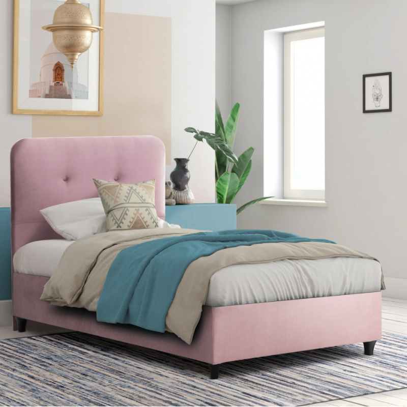 ΚΡΕΒΑΤΙ DOLORES ΣΑΠΙΟ ΜΗΛΟ ΒΕΛΟΥΔΟ HM649.12 ΓΙΑ ΣΤΡΩΜΑ 90x200 εκ. ΚΡΕΒΑΤΙ DOLORES ΣΑΠΙΟ ΜΗΛΟ ΒΕΛΟΥΔΟ HM649.12 ΓΙΑ ΣΤΡΩΜΑ 90x200 εκ.