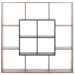 ΒΙΒΛΙΟΘΗΚΗ BRODY HM8771.02 136X22X136 ΓΚΡΙ