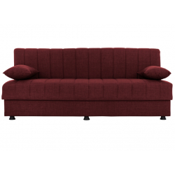 ΚΑΝΑΠΕΣ ΚΡΕΒΑΤΙ ANDRI ΤΡΙΘΕΣΙΟΣ ΚΟΚΚΙΝΟ HM3239.06 180x72x77 εκ.