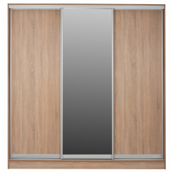 ΝΤΟΥΛΑΠΑ 3ΦΥΛΛΗ ΣΥΡΟΜΕΝΗ ΜΕ ΚΑΘΡΕΠΤΗ SONAMA OAK HM2435  200X60X210Υεκ