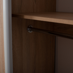 ΝΤΟΥΛΑΠΑ 3ΦΥΛΛΗ ΣΥΡΟΜΕΝΗ ΜΕ ΚΑΘΡΕΠΤΗ SONAMA OAK HM2435  200X60X210Υεκ