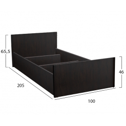 ΚΡΕΒΑΤΙ ADLER ΜΕΛΑΜΙΝΗΣ ΜΟΝΟ ΓΙΑ ΣΤΡΩΜΑ 90Χ200εκ. ΒΕΓΓΕ HM2433.02 ΚΡΕΒΑΤΙ ADLER ΜΕΛΑΜΙΝΗΣ ΜΟΝΟ ΓΙΑ ΣΤΡΩΜΑ 90Χ200εκ. ΒΕΓΓΕ HM2433.02