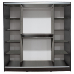 ΝΤΟΥΛΑΠΑ ΣΥΡΟΜΕΝΗ ADLER ΜΕΛΑΜΙΝΗΣ ΒΕΓΓΕ ΜΕ ΚΑΘΡΕΠΤΗ HM2435.02  200X60X210Υεκ