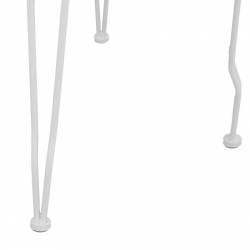 ΚΑΡΕΚΛΑ ΜΕΤΑΛΛΙΚΗ AMORE ΛΕΥΚΗ 42x48x90 εκ. HM5007.12