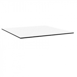 HPL (High Pressure Laminated) Επιφάνεια Τραπεζιού Απόχρωση Άσπρο 70x70cm/12mm