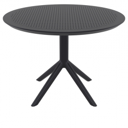 SKY BLACK Φ105X74εκ. ΤΡΑΠΕΖΙ ΠΟΛ/ΝΙΟΥ