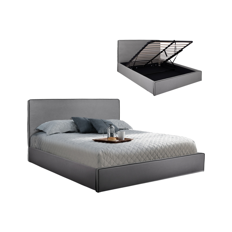 ΚΡΕΒΑΤΙ ALLIE HM584.01 160x200 εκ. ΜΕ ΑΠΟΘΗΚΕΥΤΙΚΟ ΧΩΡΟ ΓΚΡΙ ΥΦΑΣΜΑ ΚΡΕΒΑΤΙ ALLIE HM584.01 160x200 εκ. ΜΕ ΑΠΟΘΗΚΕΥΤΙΚΟ ΧΩΡΟ ΓΚΡΙ ΥΦΑΣΜΑ