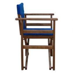 TORINO ΚΑΡΥΔΙ ΣΚΗΝΟΘΕΤΗ ΜΕ ΜΠΛΕ ΥΦΑΣΜΑ 59.5X53X45.5-86.5εκ.