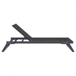 TROPIC ΞΑΠΛΩΣΤΡΑ DARK GREY/BLACK ΑΛΟΥΜ-ΠΟΛ/ΝΙΟΥ 210X72X31εκ.