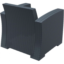 MONACO DARK GREY ΠΟΛΥΘΡΟΝΑ ΠΟΛ/ΝΙΟΥ 82X79X79εκ.