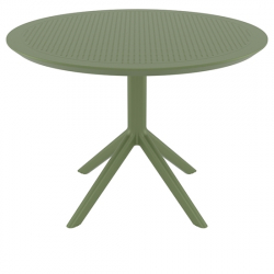 SKY OLIVE GREEN Φ105X74εκ. ΤΡΑΠΕΖΙ ΠΟΛ/ΝΙΟΥ