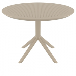 SKY TAUPE Φ105X74εκ. ΤΡΑΠΕΖΙ ΠΟΛ/ΝΙΟΥ