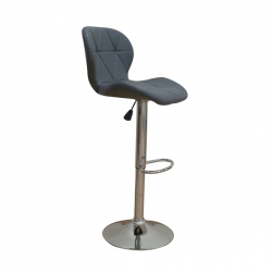 BAR91 GREY PU(Σ2)ΣKAMΠO ΜΕ ΑΜΟΡΤΙΣΕΡ 48X49X64-89/84-109εκ.