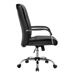 A3650 ΜΑΥΡΗ ΠΟΛΥΘΡΟΝΑ ΓΡΑΦΕΙΟΥ 59.5X68X44-101/54-110εκ.