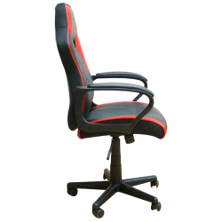A6210 ΜΑΥΡΟ/ΚΟΚΚΙΝΟ PU ΠΟΛΥΘΡΟΝΑ GAMING 60Χ63Χ43-103/53-113εκ.