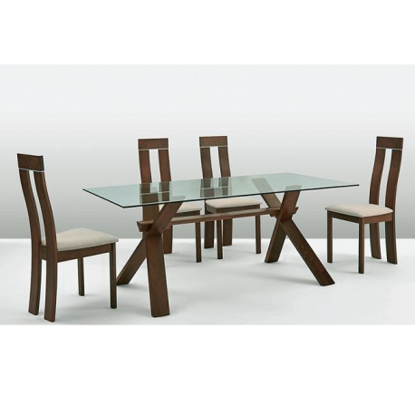 PELLA SET ΤΡΑΠΕΖΑΡΙΑ ΚΑΡΥΔΙ BURN BEECH/ΥΦΑΣΜΑ ΜΠΕΖΤρ.150x90x75/Καρ.45x50x103 PELLA SET ΤΡΑΠΕΖΑΡΙΑ ΚΑΡΥΔΙ BURN BEECH/ΥΦΑΣΜΑ ΜΠΕΖΤρ.150x90x75/Καρ.45x50x103