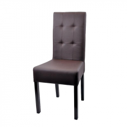 LOTUS ΚΑΡΕΚΛΑ LUX Τ6 ΜΑΥΡΑ ΞΥΛΙΝΑ ΠΟΔΙΑ ΚΑΦΕ ΔΕΡΜΑΤΙΝΗ 56Χ60Χ103