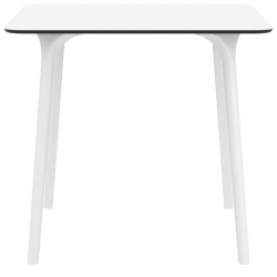 MAYA 80Χ80Χ75εκ. WHITE ΤΡΑΠΕΖΙ HPL LAMINATE