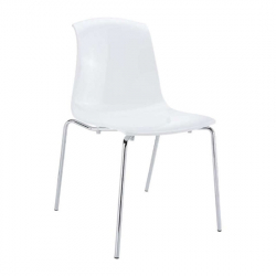 ALLEGRA GLOSSY WHITE(Σ4)ΚΑΡΕΚΛΑ 50X54X44/84εκ.