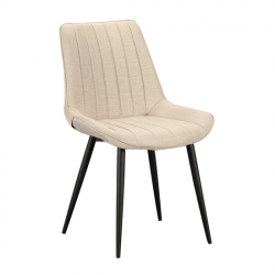 BONY BEIGE ΥΦΑΣΜΑ(Σ4)ΚΑΡΕΚΛΑ ΜΕΤΑΛΛΙΚΗ 53Χ58Χ47-87εκ.