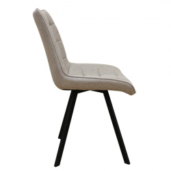 MIRA BEIGE ΥΦΑΣΜΑ(Σ4)ΚΑΡΕΚΛΑ ΜΕΤΑΛΛΙΚΗ 53X59X46-86εκ.