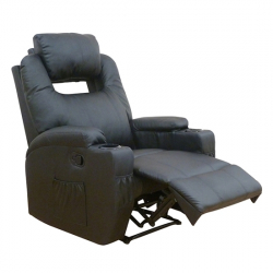 VERA MASSAGE ΠΟΛΥΘΡΟΝΑ ΜΑΥΡΟ PU 85Χ93Χ104εκ.