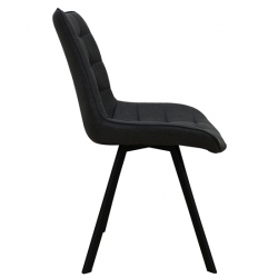 MIRA BLACK ΥΦΑΣΜΑ(Σ4)ΚΑΡΕΚΛΑ ΜΕΤΑΛΛΙΚΗ 53X59X46-86εκ.