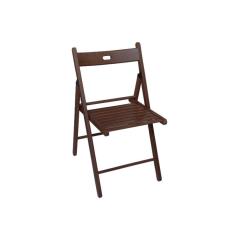 Καρέκλα πτυσσόμενη, οξιάς ΜΥΚΟΝΟΣ σε καρυδί χρώμα 43x41x78cm